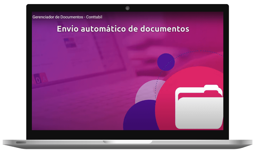 Mockup Envio Documentos - Conttabil: O sistema online que automatiza o seu escritório contábil